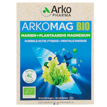 30 tabletten Arkopharma Arkomag Marien + Plantaardig Magnesium Biologisch