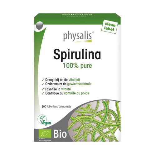 200 tabletten Physalis Spirulina Biologisch