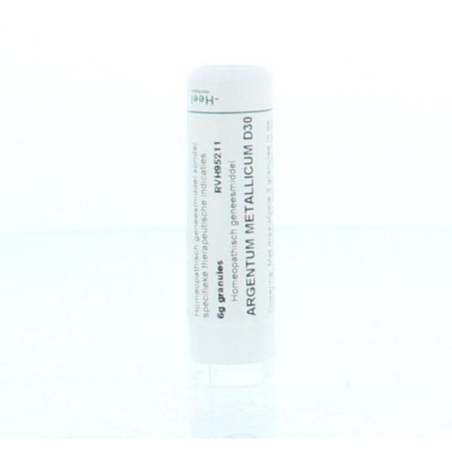 6 gram Homeoden Heel Argentum Metallicum D30 granules