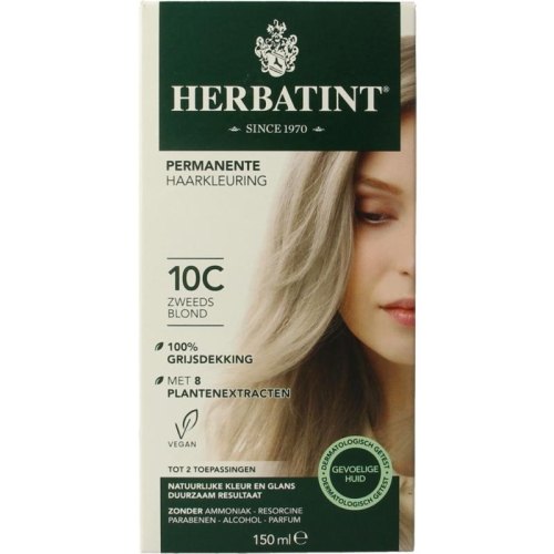 150 ml Herbatint Haarkleuring 10C Zweeds Blond