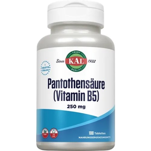 100 tabletten KAL Pantothenic Acid 250 mg
