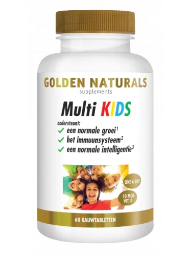 60 kauwtabletten Golden Naturals Multi Kids