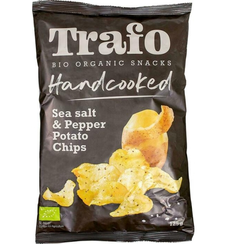 Trafo Handcooked Chips Salt & Black Pepper Biologisch