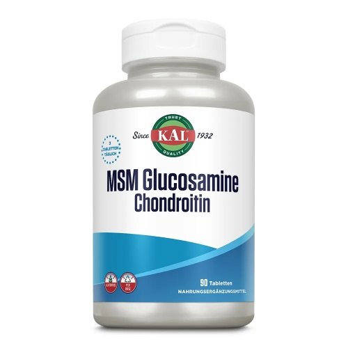 90 tabletten KAL MSM Glucosamine Chondroitin 1500-1200-1500
