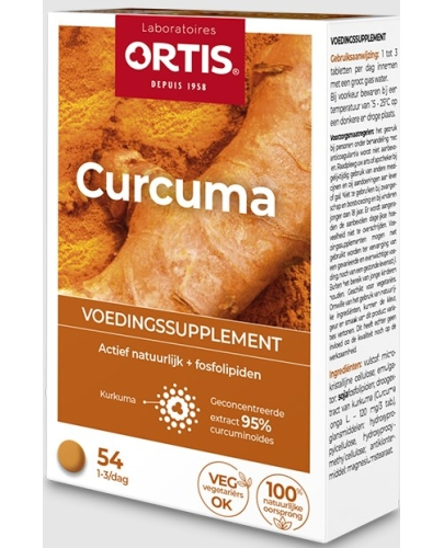54 tabletten Ortis Curcuma