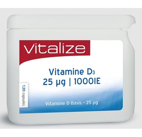 120 capsules Vitalize Vitamine D3 Basis 25 mcg