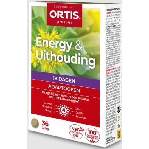 36 tabletten Ortis Energy & Uithouding