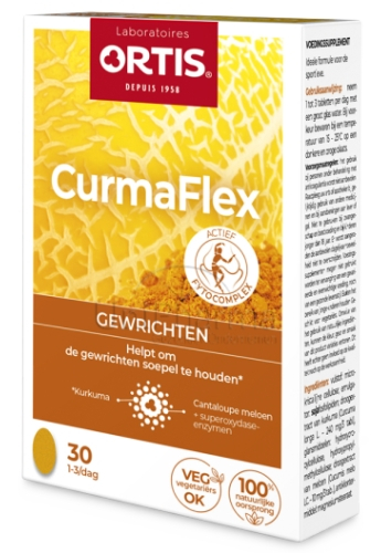 30 tabletten Ortis CurmaFlex Kurkuma Meloen