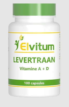100 Kapseln Elvitum Levertraan Vitamine A + D