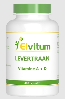 400 capsules Elvitum Levertraan Vitamine A + D