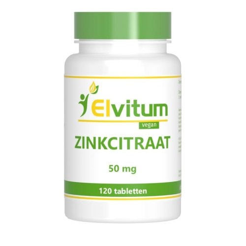 120 tabletten Elvitum Zinkcitraat 50 mg