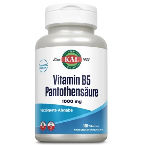 KAL Vitamin B5 Pantothensäure 100 tablets