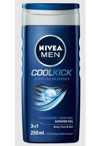 250 ml Nivea Men Coolkick Douche Gel
