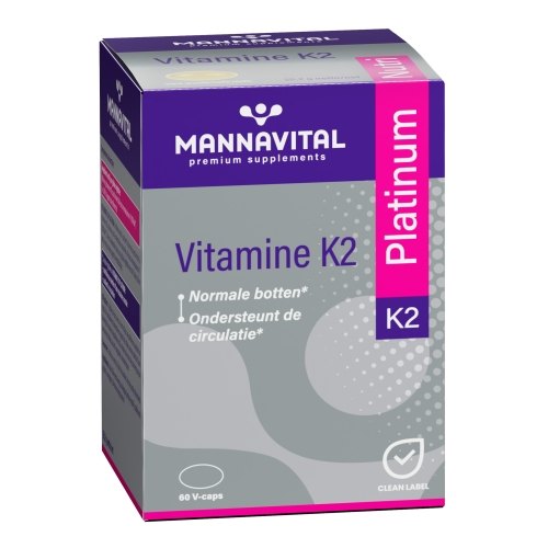 60 Kapseln Mannavital Vitamine K2 Platinum