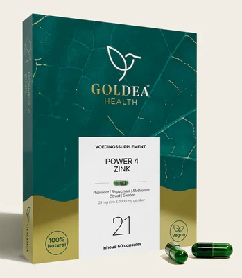 60 capsules Goldea Health Power 4 Zink 21.