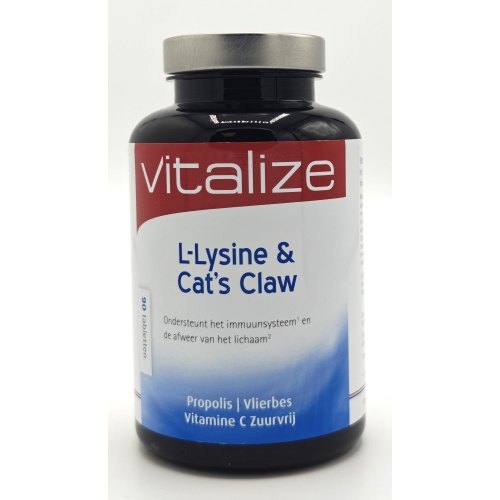 90 tabletten Vitalize L-Lysine & Cat's Claw