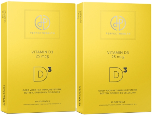 180 softgels Perfect Health Vitamin D3 25 mcg