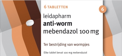 Leidapharm Anti-Worm Mebendazol 100 mg 60 Tabletten