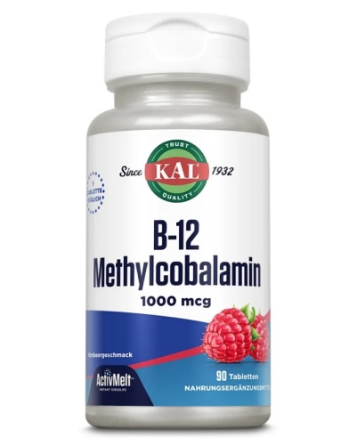 90 smelttabletjes KAL B12 Methylcobalamin 1000 mcg ActivMelt