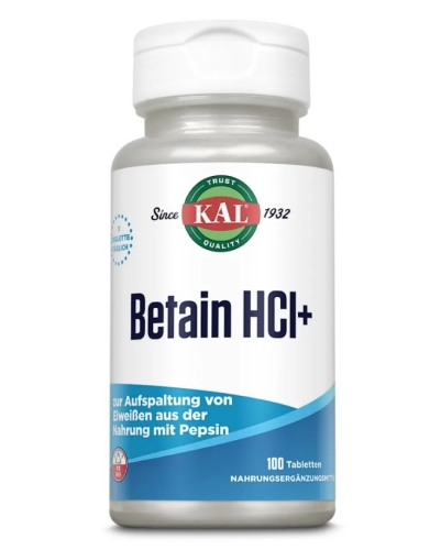 100 tabletten KAL Betaine HCl+