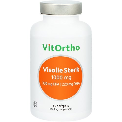 60 softgels VitOrtho Visolie Sterk 1000 mg 330 mg EPA / 220 mg DHA