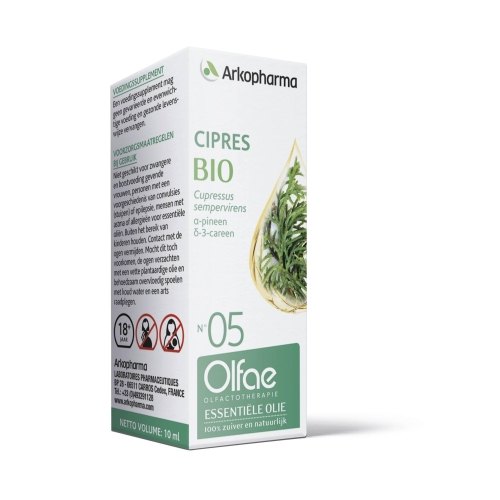 Olfae Olfactotherapie 05 Cipres Essentiële Olie Biologisch 10 ml