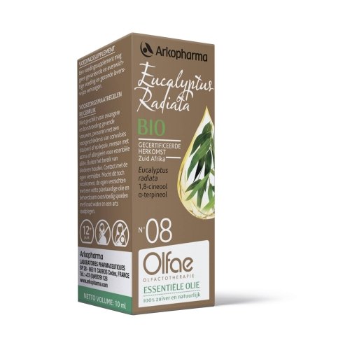 Olfae Olfactotherapie 08 Eucalyptus Radiata Essentiële Olie Biologisch 10 ml