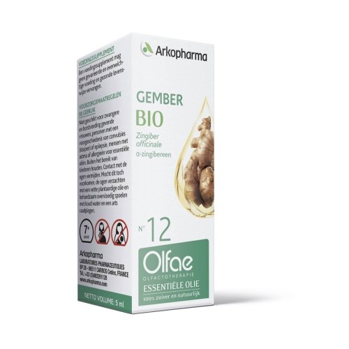 Olfae Olfactotherapie 12 Gember Essentiële Olie Biologisch