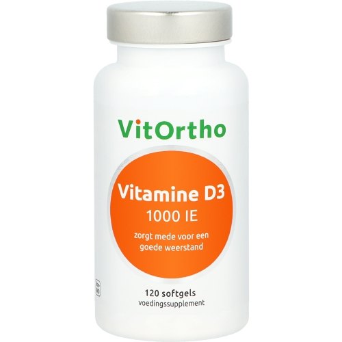 120 Softgels VitOrtho Vitamine D3 1000 IE