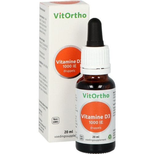 20 Ml VitOrtho Vitamine D3 1000 IE Druppels
