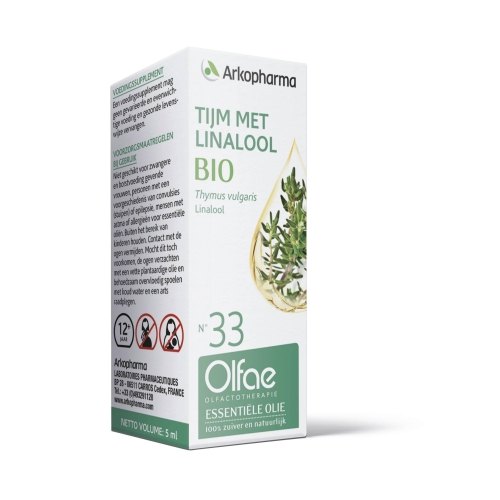 Olfae Olfactotherapie 33 Tijm met Linalool Essentiële Olie Biologisch
