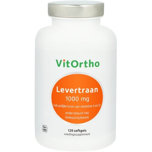 120 Softgels VitOrtho Levertraan 1000 mg