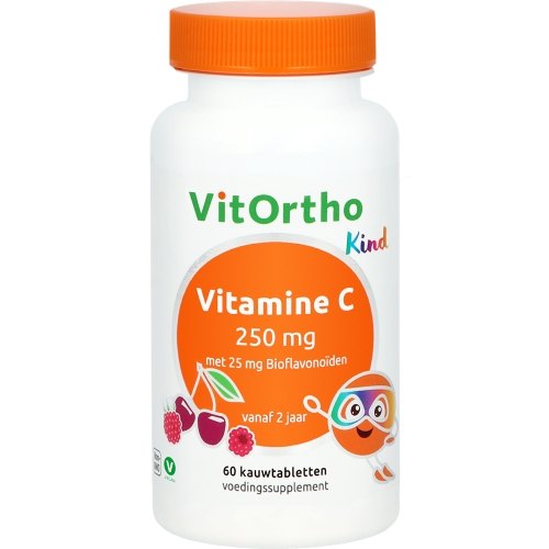 60 Kautabletten VitOrtho Vitamine C 250 mg met 25 mg Bioflavonoïden