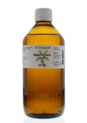 De Cruydhof Rijstezemel Olie 500 Ml