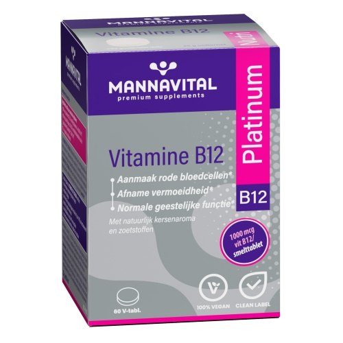 60 Lutschtabletten Mannavital Vitamine B12 Platinum