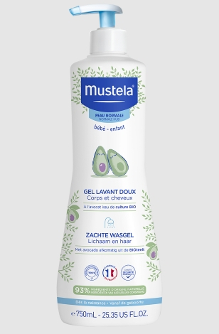 750 ml Mustela Zachte Baby Wasgel