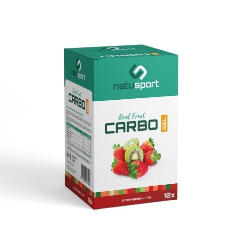 12 x 60 ml Natusport Real Fruit Carbo Gel Strawberry - Kiwi
