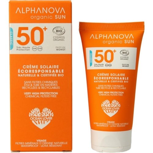 50 gram Alphanova Sun Sun Face Cream SPF50 Bio