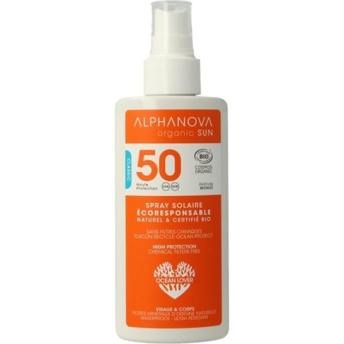 125 gram Alphanova Sun Sun Spray SPF50 Bio