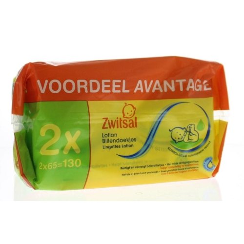 2 x 65 stuks Zwitsal Lotion Billendoekjes