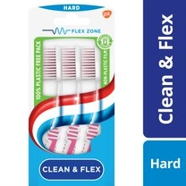 Aquafresh Tandenborstel Clean & Flex Hard 3 Stücke