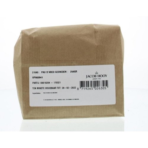 Jacob Hooy Pau D'arco Gesneden 250 Gramm