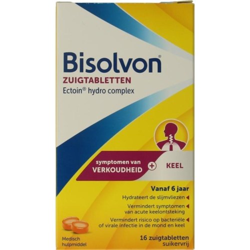 16 zuigtabletten Bisolvon Ectoin Hydro Complex