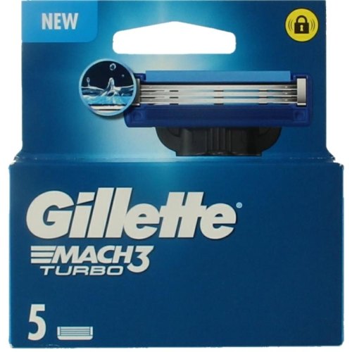 5 stuks Gillette Mach3 Turbo Scheermesjes