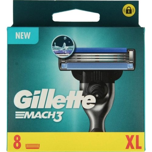 8 stuks Gillette Mach3 Scheermesjes