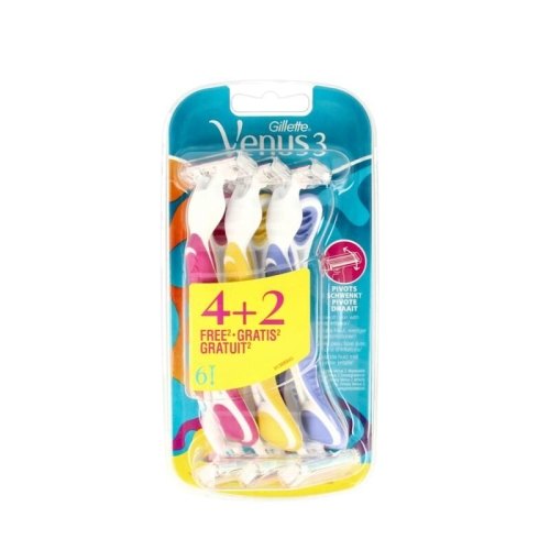 Gillette Venus 3 Plus Wegwerpscheermesjes 6 Stücke