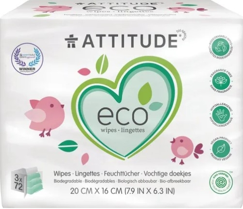 Attitude Babydoekjes Navulling Ecologisch