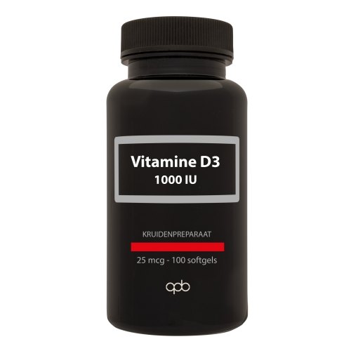 100 Softgels APB Holland Vitamine D3 1000 IU