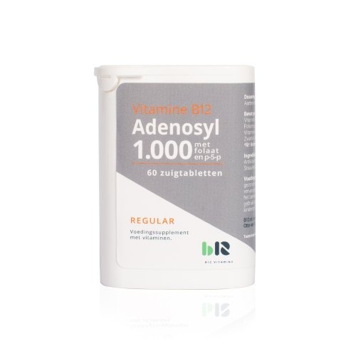 B12 Vitamins Vitamine B12 Adenosyl 1.000 met Folaat en P-5-P 60 lozenges