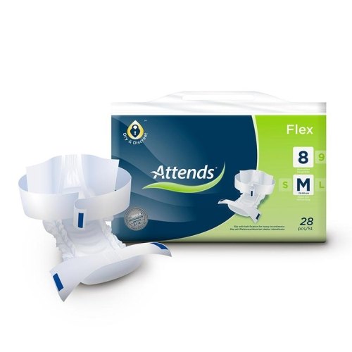 28 Stücke Attends Flex 8 Medium Incontintie 75-105 cm